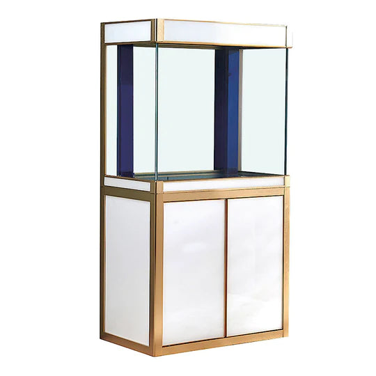 100 Gallon Aquarium - White & Gold