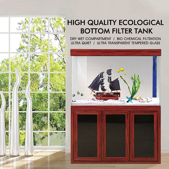 135 Gallon Aquarium - Red Wood