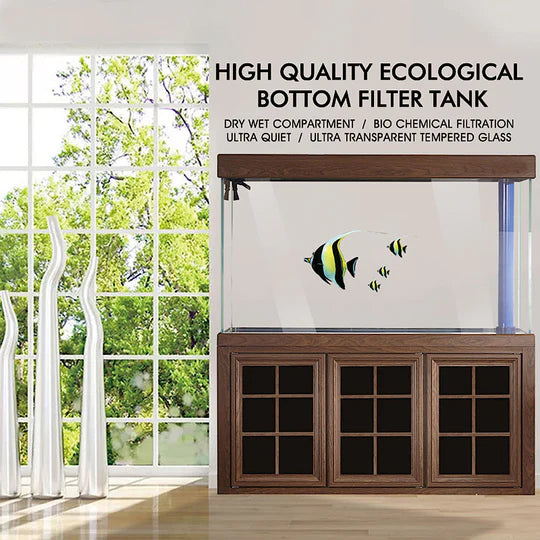 135 Gallon Aquarium - Dark Wood